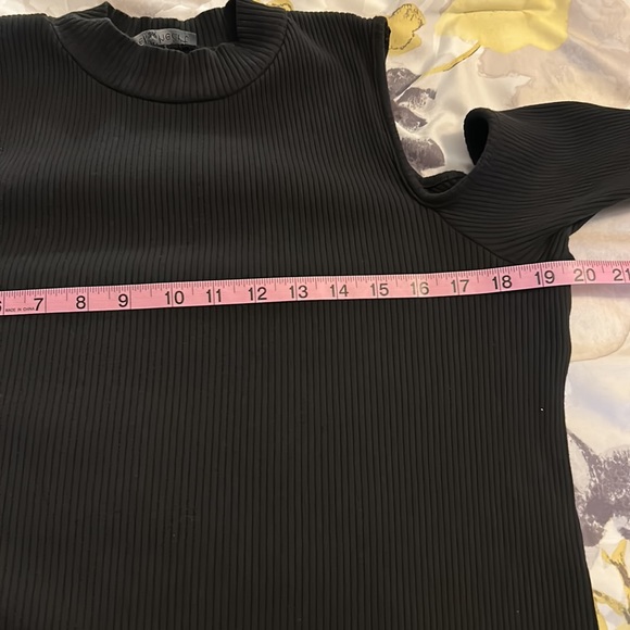 DEREK HEART | MINI DRESS | 2X | COLD SHOULDER | BODYCON - Picture 6 of 7